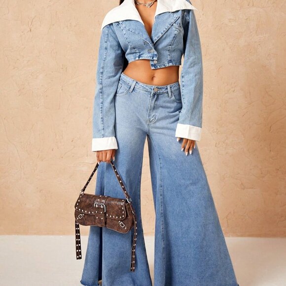 Brown western cowgirl faux leather purse bag - Picture 8 of 8